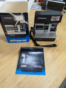 Polaroid Sun 600 LMS Instant Film Camera with Box & Manual – Untested - Picture 1 of 11