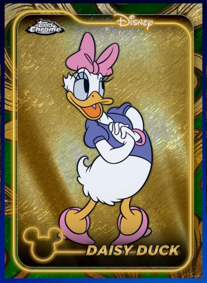 Topps Disney Collect GILDED Green Shimmer LEGENDARY /50 Daisy Duck - Image 1 of 1
