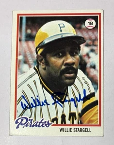 1978 Topps WILLIE STARGELL HOF MT SIGNED AUTO Baseball Card #510 PIRATES EX - Picture 1 of 2