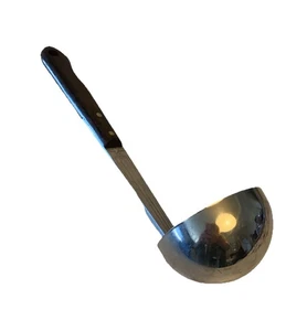 Vintage Veri-Sharp Schöpfkelle Edelstahl 10" genieteter Holzgriff Made in USA - Bild 1 von 10