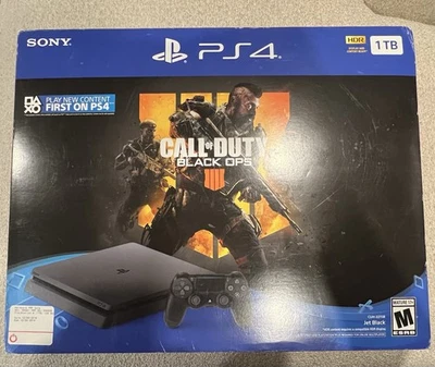 Consola Sony PlayStation 4 1 TB Call of Duty Black Ops 4 negra bajo firmware 11,02 Foto 1 de 4
