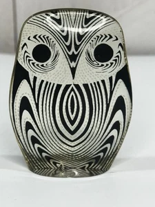 Abraham Palatnik Rare Optic Art Lucite Owl Figurine 4” Vintage MCM Signed K - Picture 1 of 15