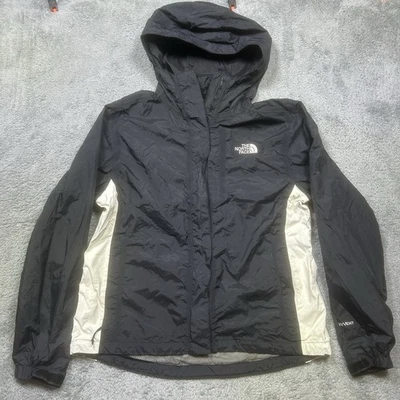 Chaqueta North Face Stinson Para Mujer M Negra Blanca Hyvent Lluvia Impermeable Cremallera Completa Foto 1 de 4