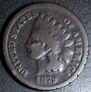 Centavo cabeza india 1879 - bueno - Imagen 1 de 2