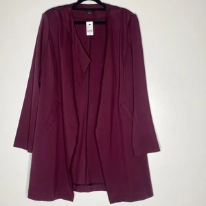 New Lane Bryant Open Front Cardigan Blazer Jacket Women's Size 10/12 - Picture 1 of 8