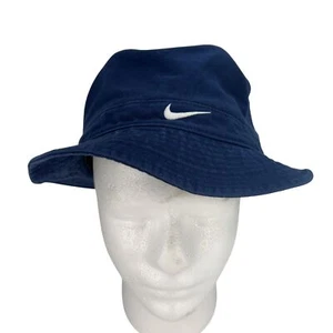 Sombrero de cubo vintage Nike azul bordado Swoosh para hombre atlético golf informal - Imagen 1 de 6