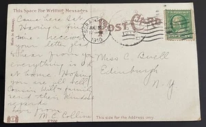 Scranton, Pennsylvania Post Card mailed Jul 20, 1910 to Edinburgh, NY - PA - Picture 1 of 3