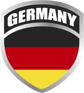 Germany German Deutsch Flag Shield Decal Badge Car Motorcycle Vinyl Sticker VAR - Bild 1 von 1