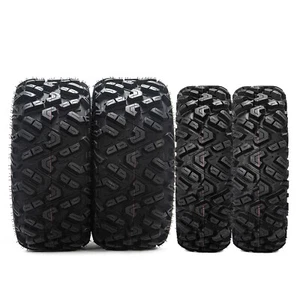 Set 4 25" ATV Tires 25x11-12 25x8-12 UTV Tires 25x8x12 25x11x12 Mud All Terrain - Picture 1 of 14