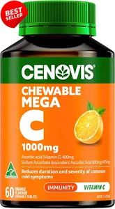 Mega C 1000mg Tablets - High Strength Vitamin C, Immune Support, 60 Orange - Picture 1 of 12