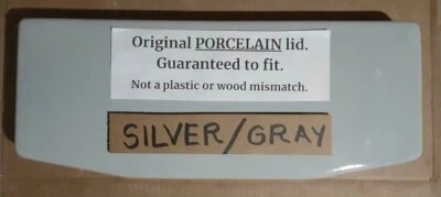 GRIS PLATEADO GRIS 20,5 x 8,5 American Standard F4043 tapa del tanque de inodoro Foto 1 de 3