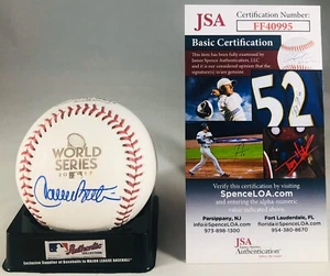 Carlos Beltrán Firmado Rawlings Serie Mundial 2017 Béisbol Houston Astros Certificado de Autenticidad JSA - Imagen 1 de 3