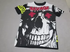 Iro Ochi Savage Remains Shirt Mens Small Black All Over Print Purpose Tour 1993 - Picture 1 of 12