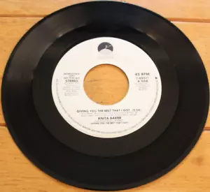 ANITA BAKER - GIVING YOU THE BEST THAT I GOT PROMO 45 RPM 7" VG+ (1988, ELEKTRA) - Picture 1 of 4