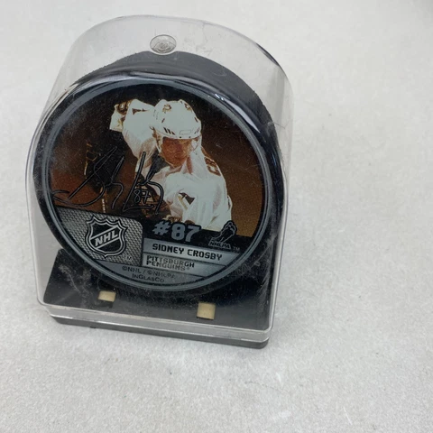 Arizona Coyotes NHL Souvenir Hockey Puck Sidney Crosby Cover
