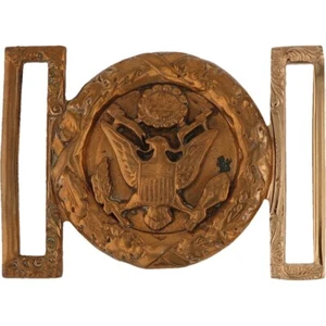 Ancienne plaque aigle d'artillerie style officier confédéré Virginie boucle de ceinture - Photo 1 sur 5