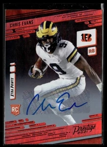 2021 PRESTIGE XTRA POINTS ROOKIE AUTO CHRIS EVANS BENGALS - Picture 1 of 1