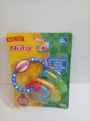 Nuby ICY Bite Keys Multi Surfaced Soothing Teether Sealed - Image 1 of 2