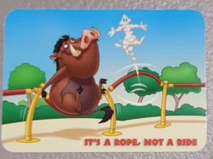 WDW Disney Timon Pumba Wild About Safety Card Collector 0918 #8 NM - Picture 1 of 2