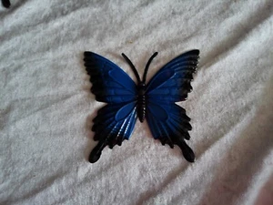 Wand-Deko/Schmetterling/Metall/neu/dunkelblau/schwarz - Bild 1 von 3