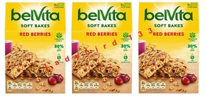 Belvita Red Berries Soft Bakes Breakfast Biscuits x3 - Picture 1 of 1