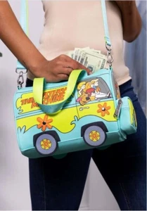 New Officially Licensed Scooby-Doo Mystery Machine Faux Leather Crossbody Bag - Picture 1 of 11