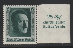 Deutschland 1937 Sc # B 104a Hitler MLH OG - Bild 1 von 2