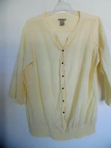 Top stile contadino Bobo manica 3/4 RUFF HEWN 100% cotone taglia M - Foto 1 di 3