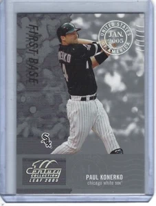 2005 Leaf Century Collection Paul Konerko #14 Post Marks Silver Parallel #51/100 - Picture 1 of 2