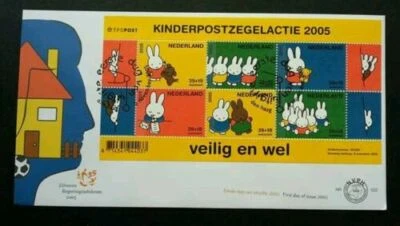 [SJ] Holland Children Postal 2005 Netherlands Rabbit Cartoon (FDC) *c descript - Image 1 of 4