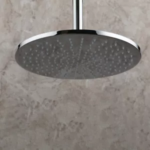 Cabezal de ducha de baño cromado de 10" para montaje en pared grifo de instalación simple EE. UU. - Imagen 1 de 9