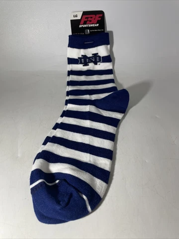 Notre Dame Fighting Irish Socks size Large 10-13 New Cover