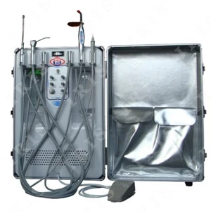 Dental Turbine Delivery Unit Portable Treatment Machine Air Compressor Suction - Picture 1 of 12