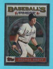 1993 Topps Finest WRONG BACK ERROR George Brett Eric Young #63 RARE (KCR)