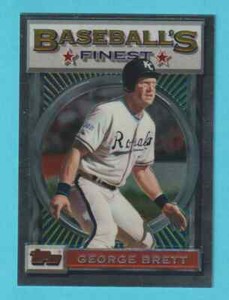 1993 Topps Finest WRONG BACK ERROR George Brett Eric Young #63 RARE (KCR)