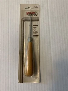Susan Bates 12920 Straight Latch Rug Hook 6.25"-Wood Handle Made In England NOS - Picture 1 of 5