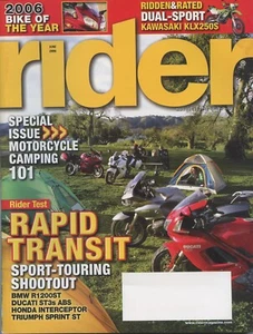 Rider June 2006 Volume 33 Issue 6 Motorcycles Magazine - Picture 1 of 2