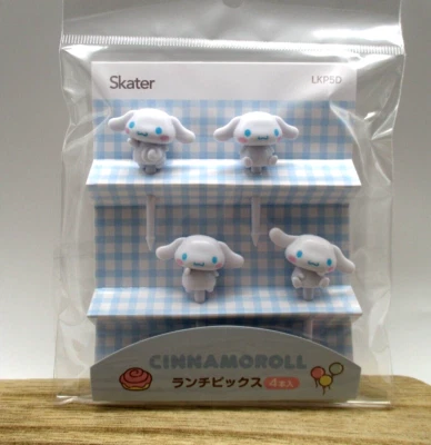 Медиаторы для еды SANRIO Cinnamoroll 4cs для ланч-бокса Bento Skater 3D - Изображение 1 из 2