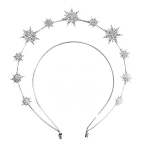 Goddess Halo Crown Rhinestone Headband Mary Halo Star Headpiece Hair Accessories - Picture 1 of 1