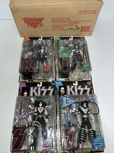1997 Kiss Band Ultra Action Figure Gene Simmons Stanley Criss Frehley Set of 4 - Picture 1 of 20