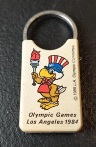 OLYMPIC GAMES, LOS ANGELES 1984.  SAM EAGLE, OLYMPIC COMMITTEE SOUVENIR KEYRING - Picture 1 of 5