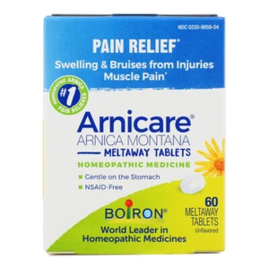 Boiron Arnicare Pain Relief Homeopathic Medicine Tablets NSAID-Free 60 ct 6 Pack - Picture 1 of 2