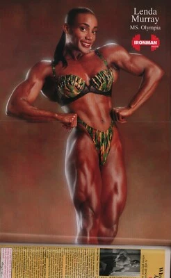 Ironman Magazine 01/1995 Lenda Murray Dorian Yates Poster Jodi Friedman Fine+ - Image 1 of 4