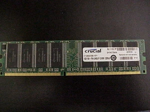 1GB CRUCIAL CT12864Z40B.I16TY PC3200 DDR Non-ECC DIMM - Picture 1 of 1