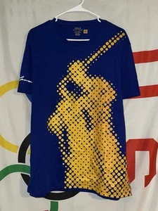 NWT Polo Ralph Lauren T Shirt Mens Large Graphic Tee Blue - Bild 1 von 8