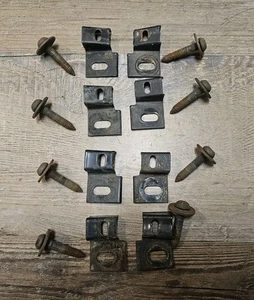 1992-1996 ford bronco Lt & Rt removable top brackets & Hardware OEM XL XLT - Picture 1 of 7