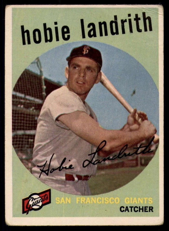 1959 Topps #422 Hobie Landrith VG Very Good Giants  ID: 35022 - Image 1 of 2