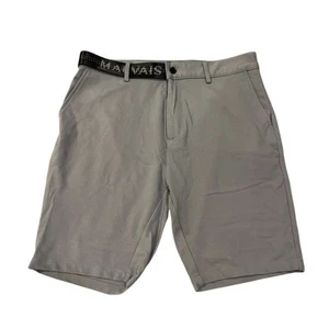 Mauvais Shorts Size 32 Grey Flat Front Half Belt Gray - Picture 1 of 6