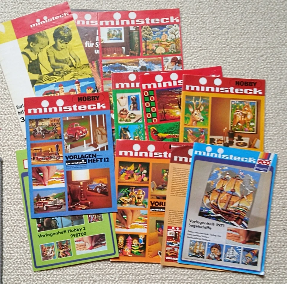 Konvolut Vorlagenhefte für Ministeck altes Steckspiel 70/80 er Jahre - Bild 1 von 4