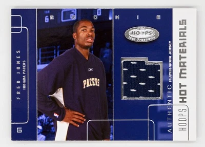 2002-03 Hoops Hot Prospects #HM-FJ Fred Jones Hot Materials Indiana Pacers Foto 1 de 2